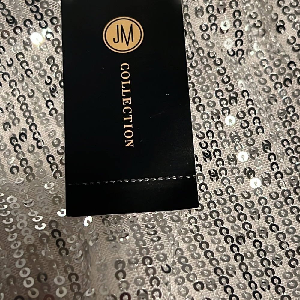 JM Collection Sequined Top - Picture 5 of 6